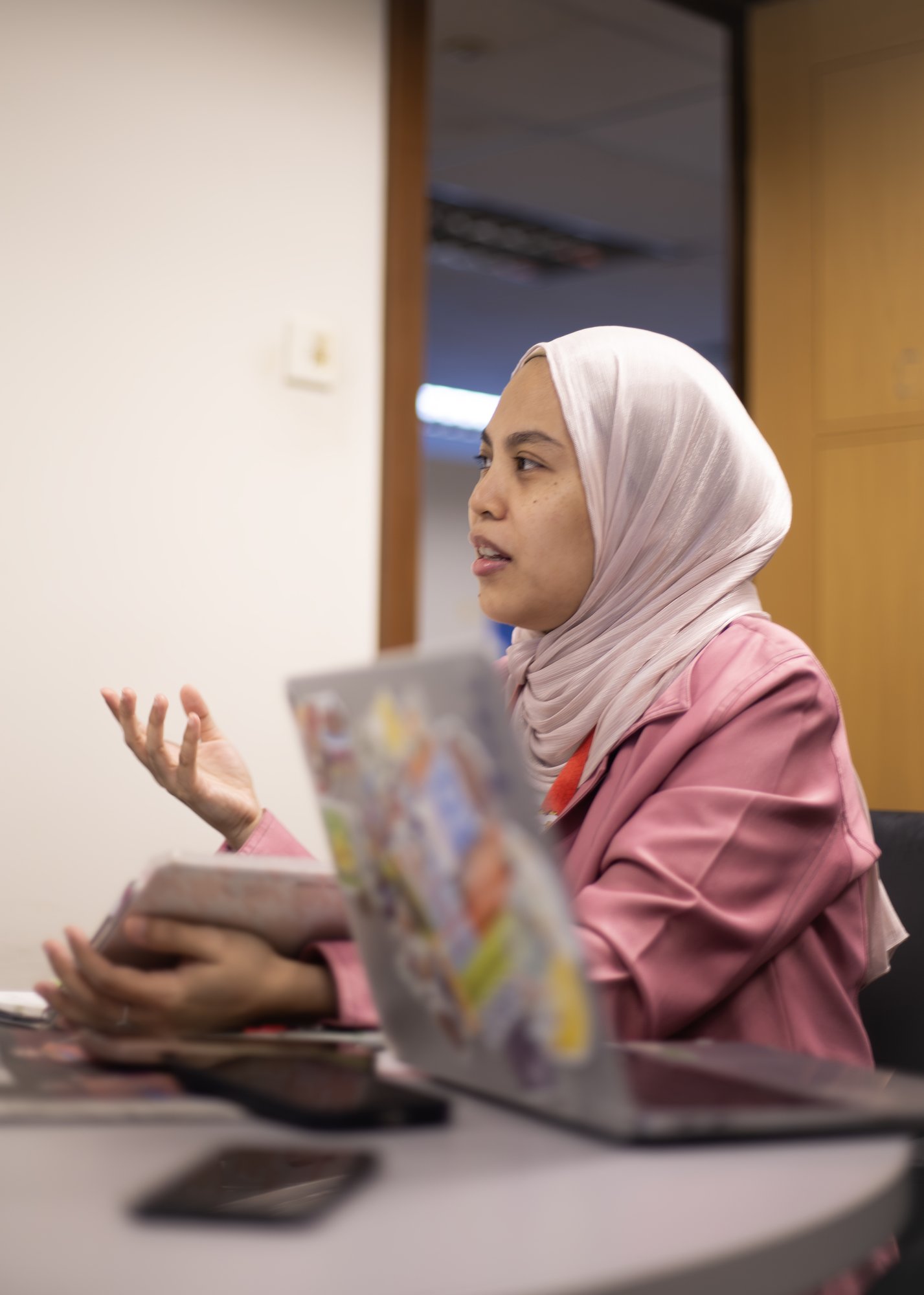 Journalists at work in The Star newsroom, Kuala Lumpur